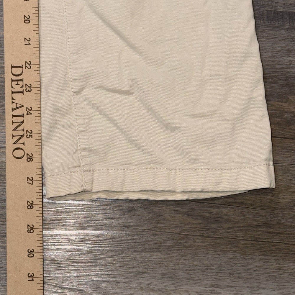 Mango Beige Straight-Fit Mid-Rise Denim Pants Womens Size 2 Cotton Linen Blend - Picture 12 of 12